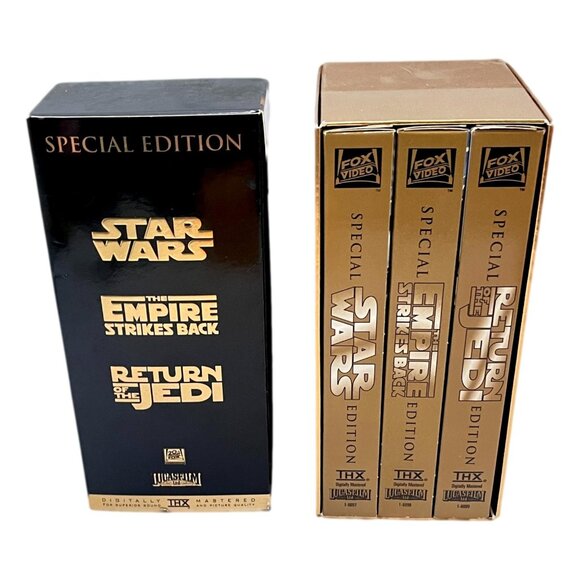 Star Wars Trilogy VHS Boxset Special Edition New Hope Empire Return Jedi 1997 - Picture 3 of 10